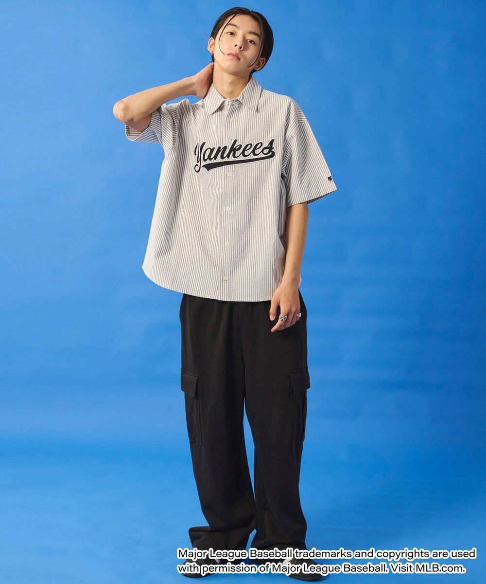 WEGO 【ユニセックス着用ITEM】別注MLBストライプグラフィックシャツ（SS） 