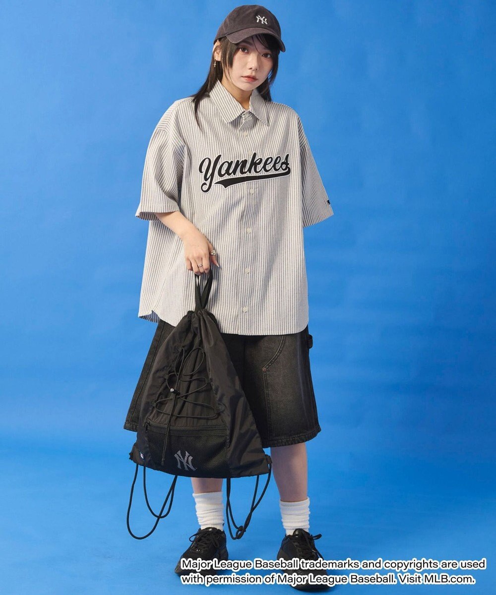 WEGO 【ユニセックス着用ITEM】別注MLBストライプグラフィックシャツ（SS） 