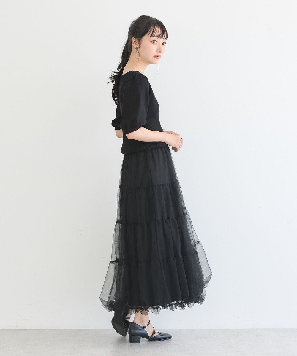 earth music&ecology チュールバルーンスカート 