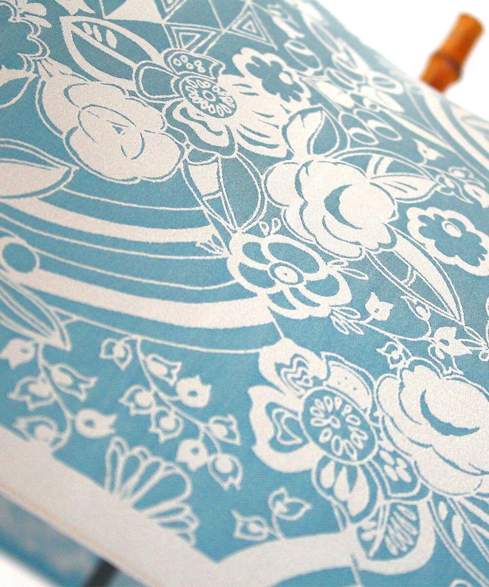 槇田商店 ＜商品閲覧数No.1＞Kirie 更紗 レイクブルー 長傘 