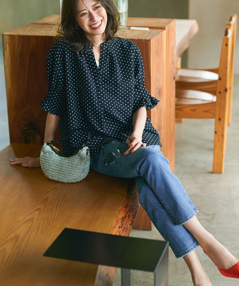 23区 【RED CARD TOKYO×23区】スリムストレート デニム パンツ 