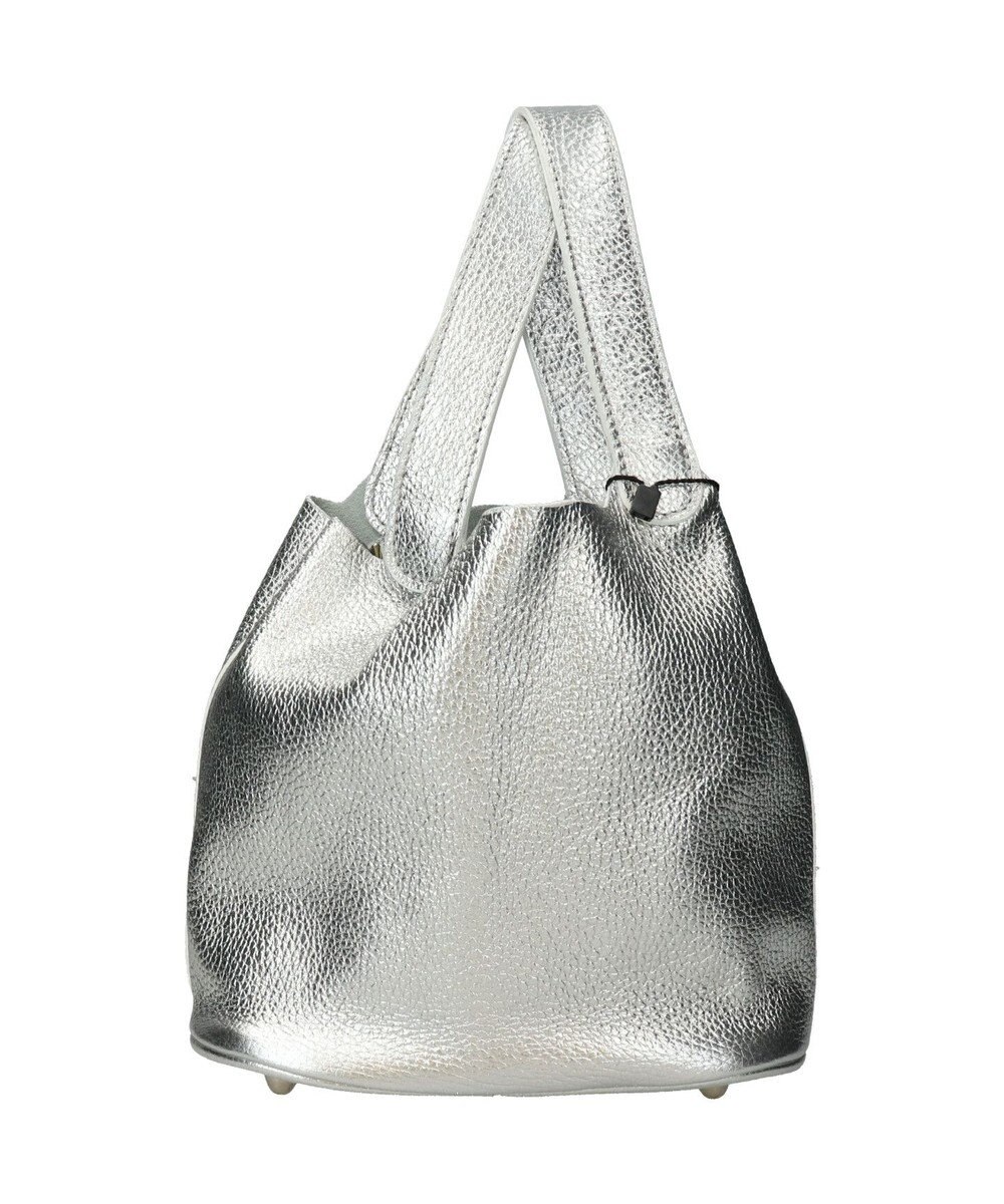 INTER-CHAUSSURES 【ANDREA CARDONE】メタリックレザーバケットバッグ 