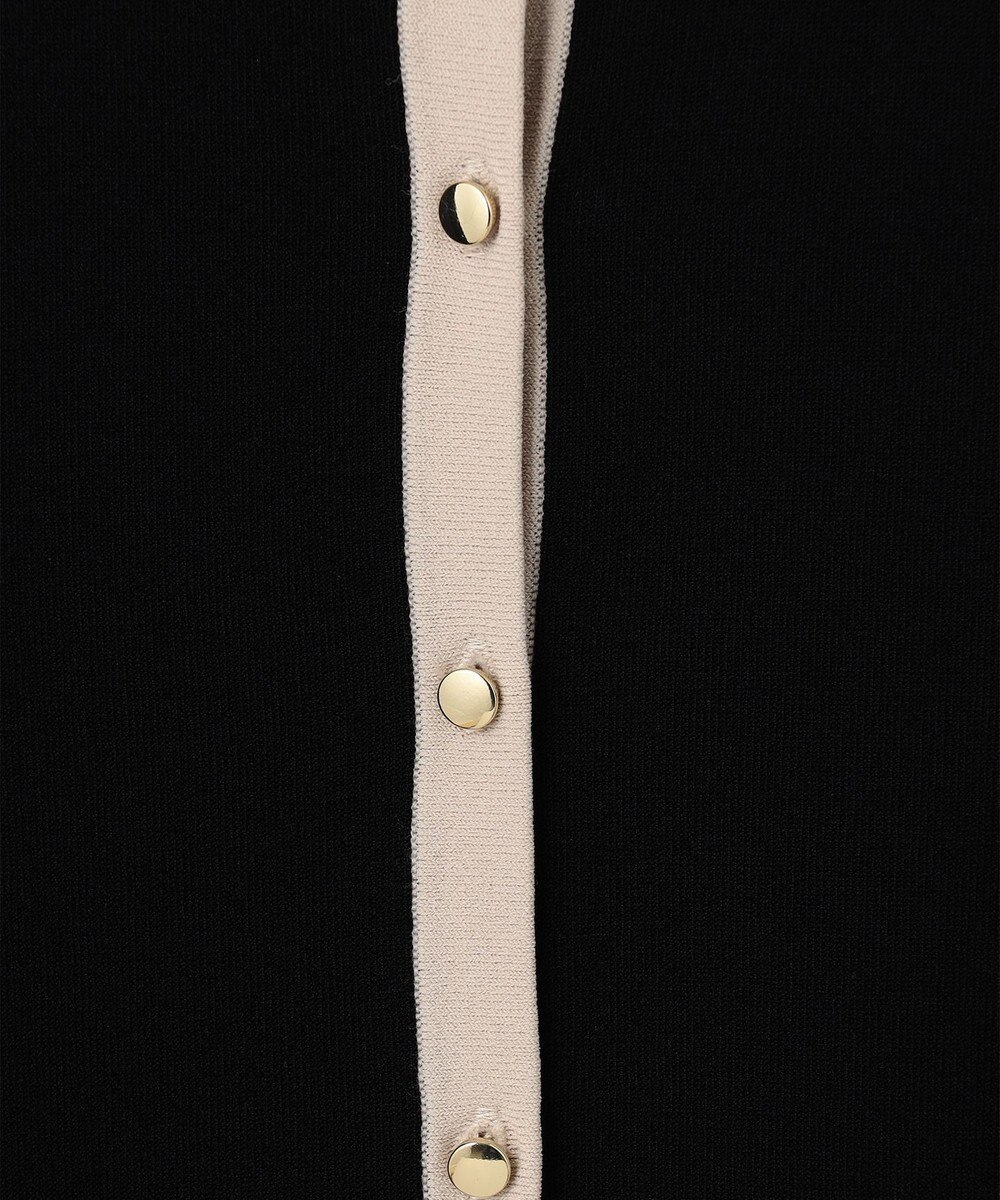 23区 S 【洗える】レーヨンポリエステルストレッチ 半袖 カーディガン 