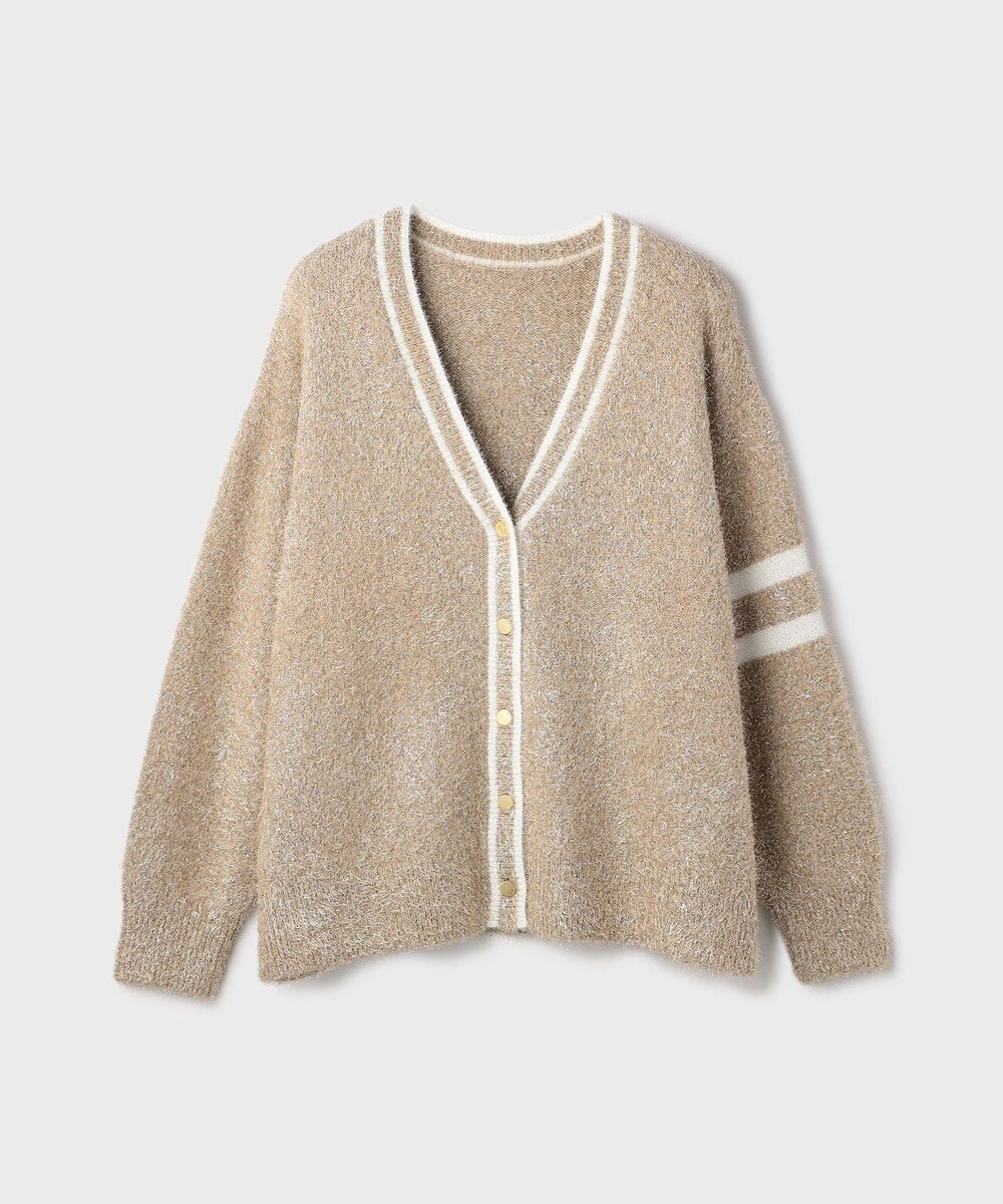 GRACE CONTINENTAL グリッターニットカーディガン 