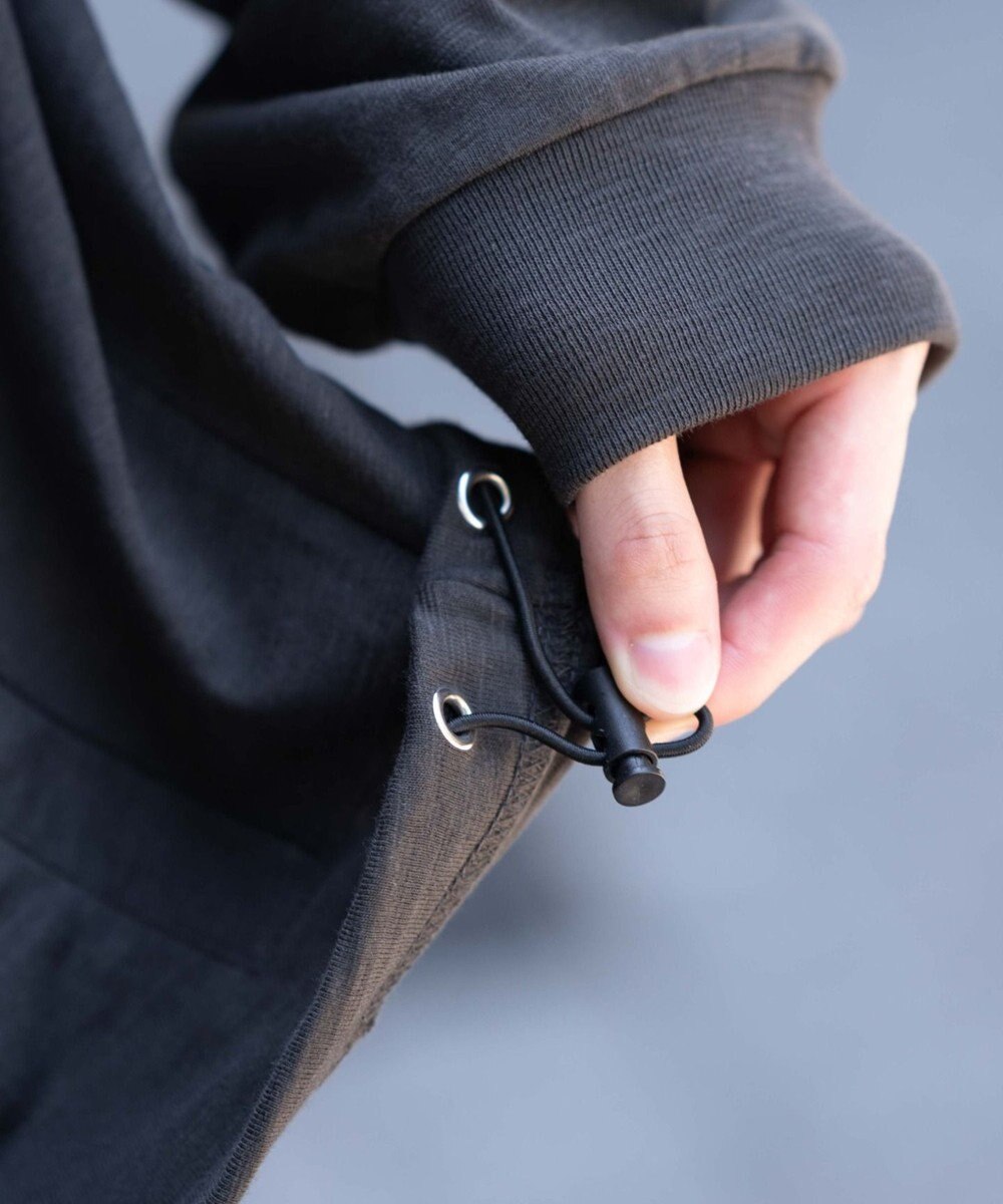 WEGO 【ユニセックス着用ITEM/MLサイズ展開】スラブチェックロゴジップパーカー 