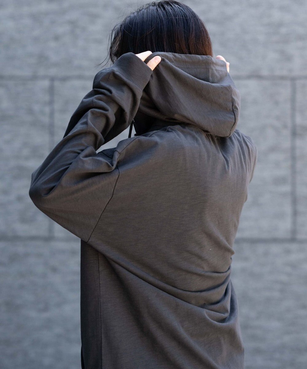 WEGO 【ユニセックス着用ITEM/MLサイズ展開】スラブチェックロゴジップパーカー 