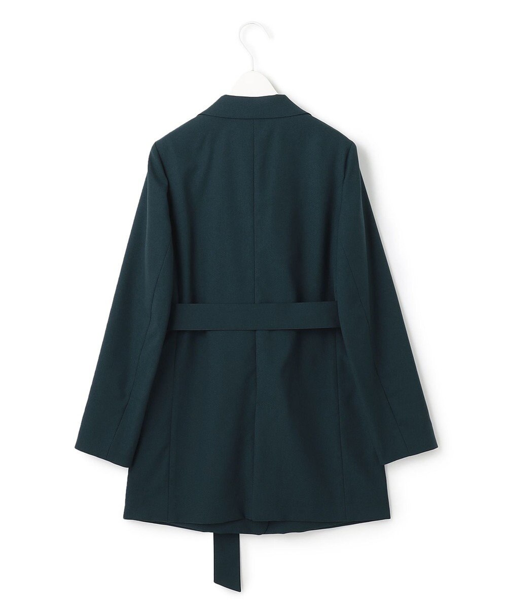 ICB 【洗える】 ウールマットウース ベルト付きジャケット 