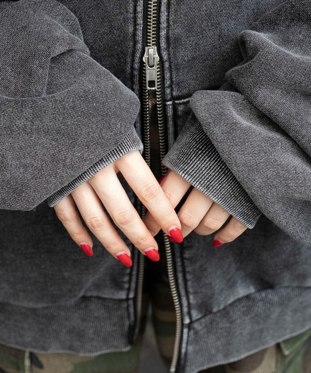 WEGO 【25年秋冬新作】ファーフードBIGZIPパーカー 