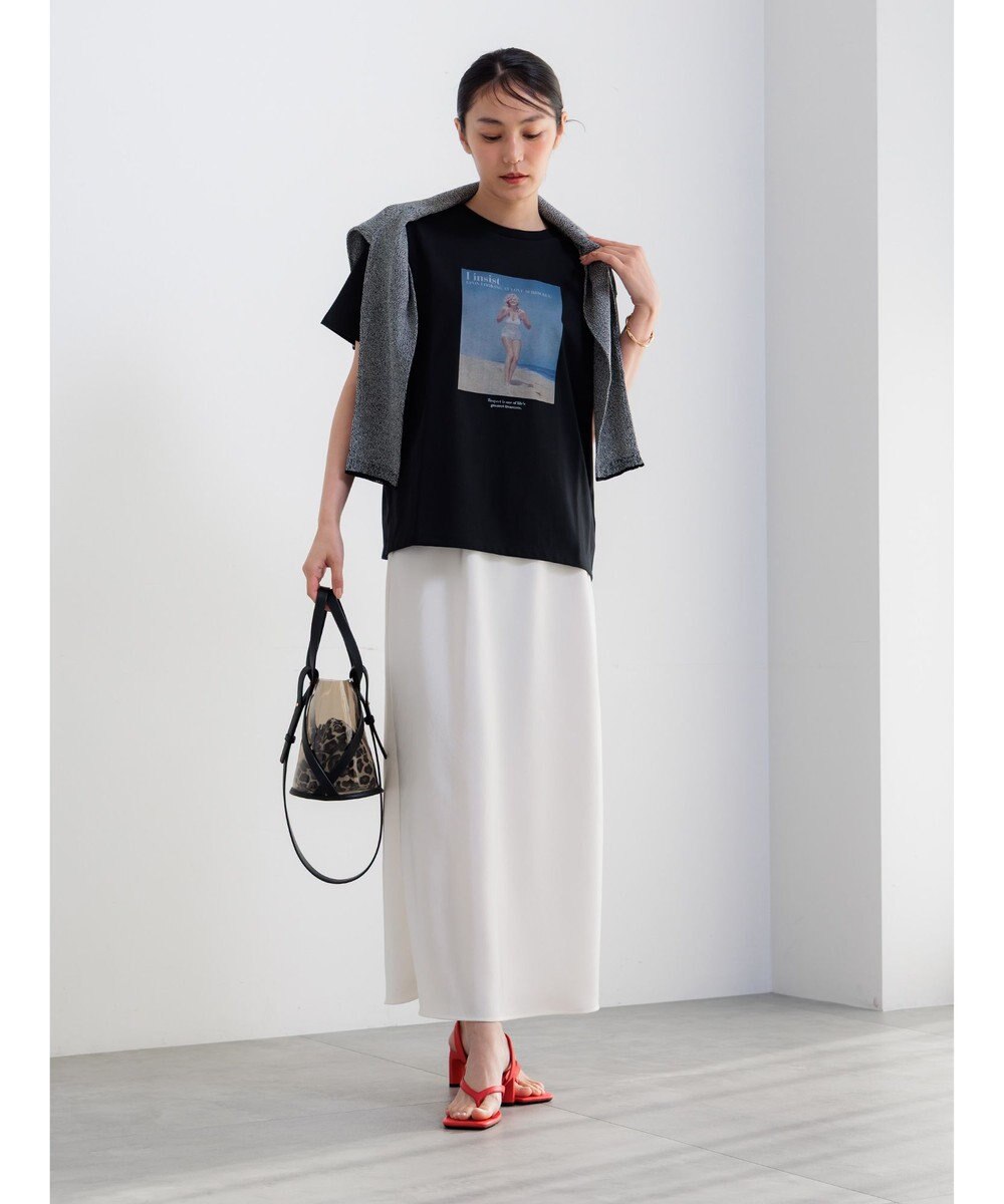 Te chichi マリリンモンロービーチフォトTシャツ 