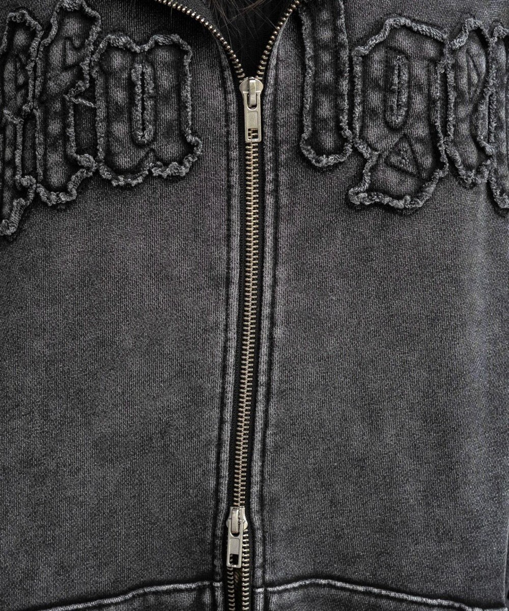 WEGO 【25年秋冬新作】ファーフードBIGZIPパーカー 