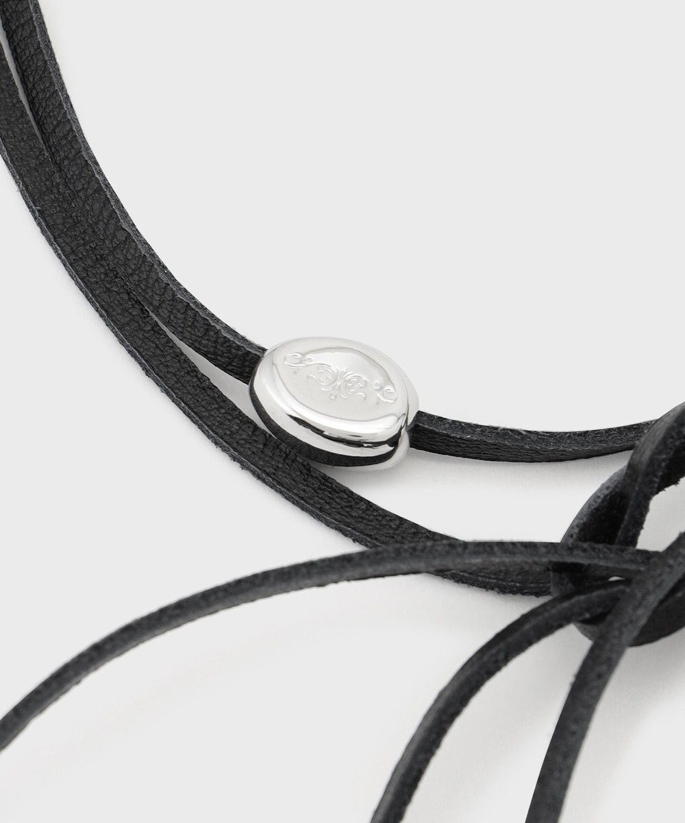 GRACE CONTINENTAL レザーロングチョーカー 