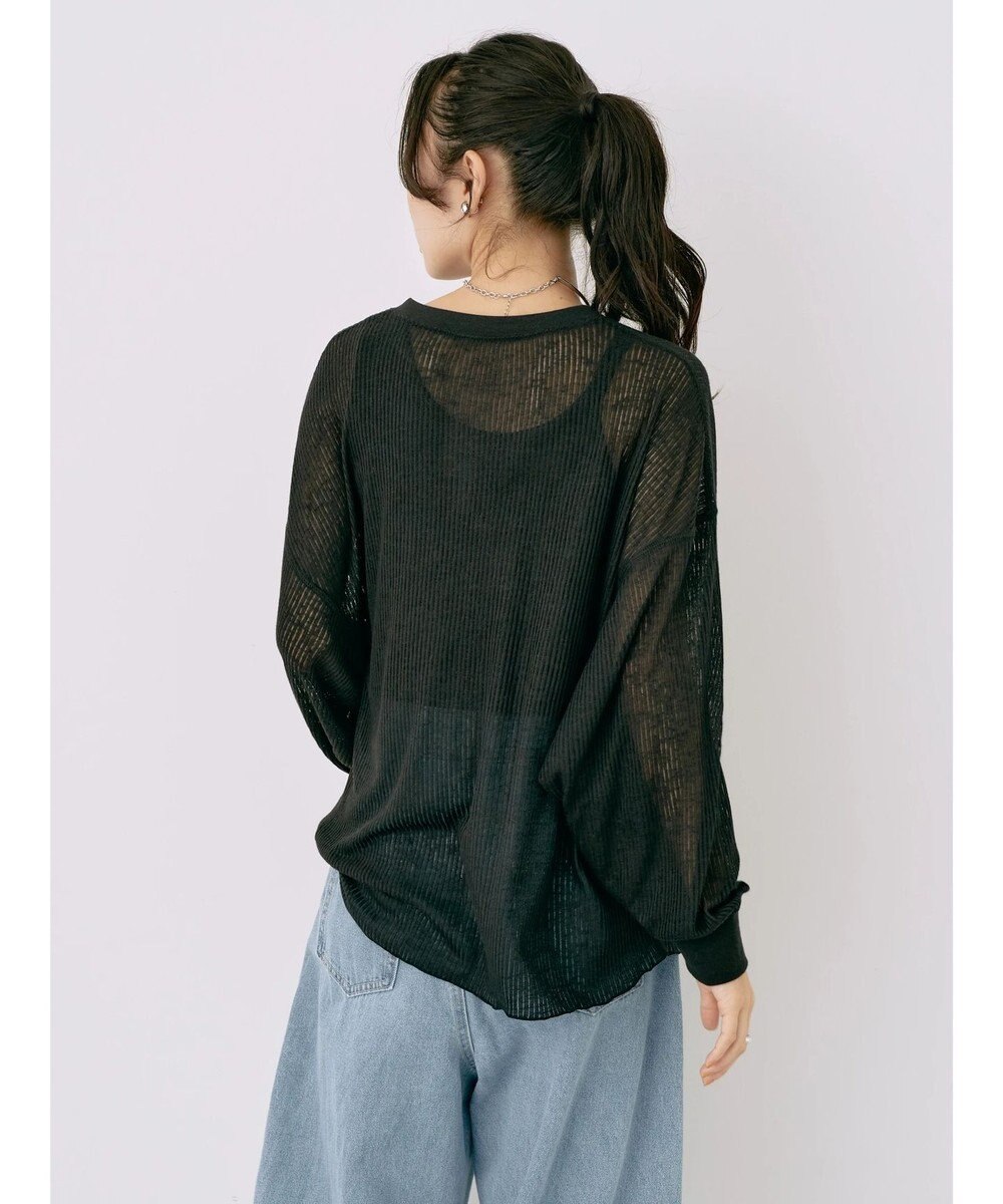 earth music&ecology シアーリブドルマンプルオーバー 