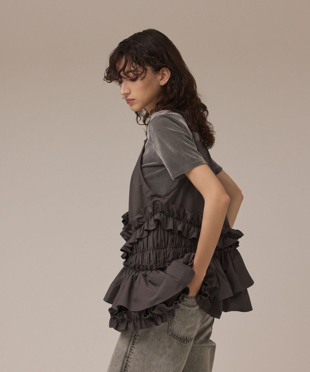 GRACE CONTINENTAL フリルキャミソール 