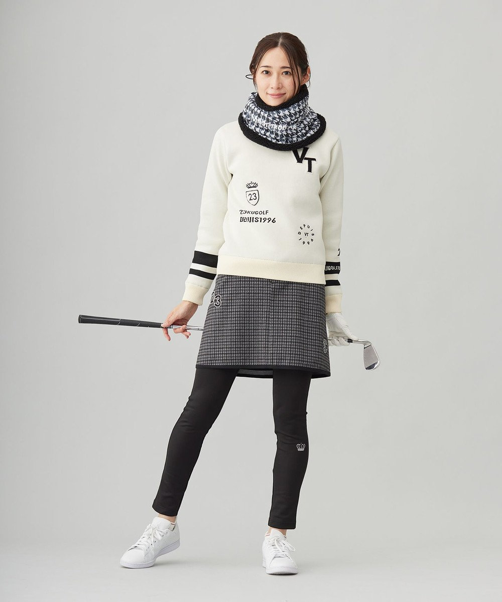 23区GOLF 【WOMEN】ガンクラブチェックプリントスカート 