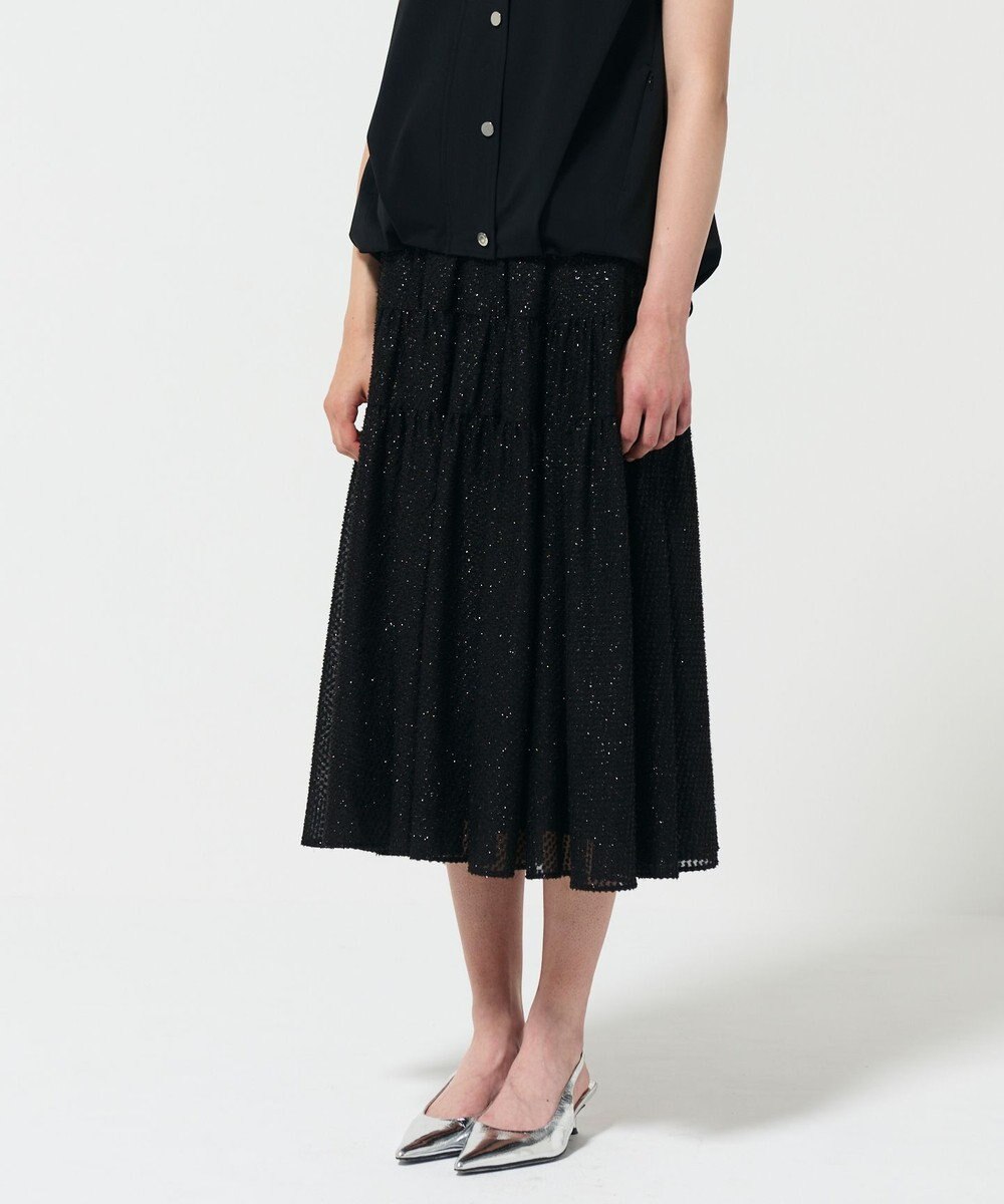 GRACE CONTINENTAL シフォンカットジャガードスカート 