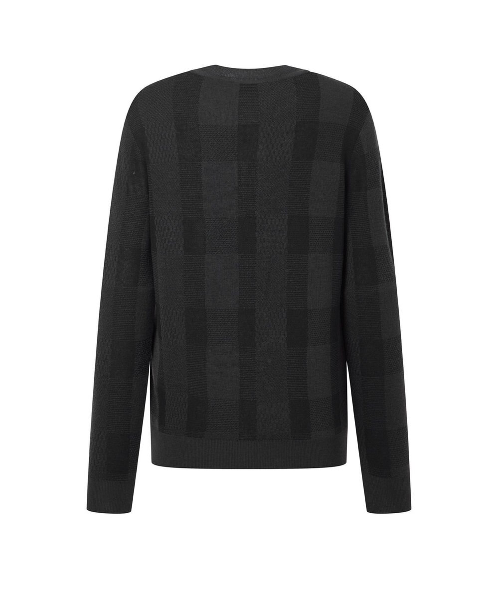 DAKS 【DAKS GOLF】ウールブレンドストレッチチェックセーター 