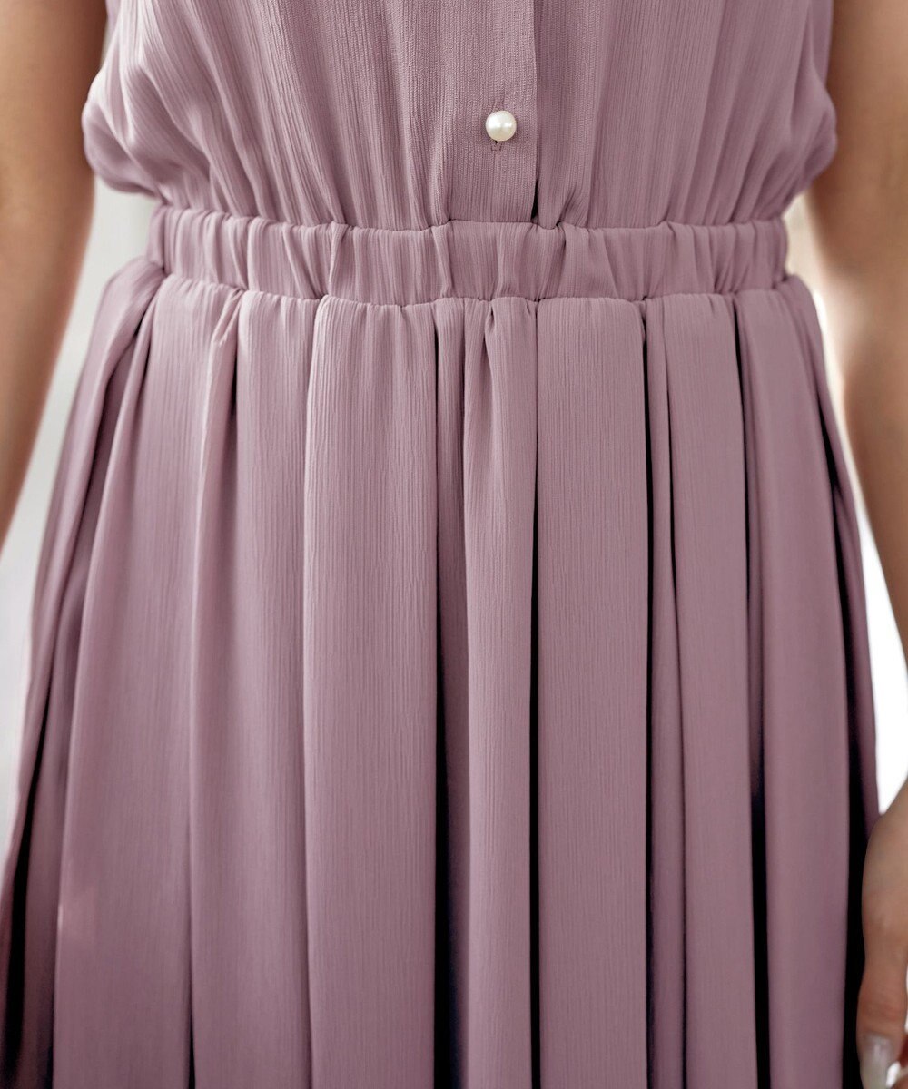 Tiaclasse 【洗える】シアー楊柳シャツワンピース 