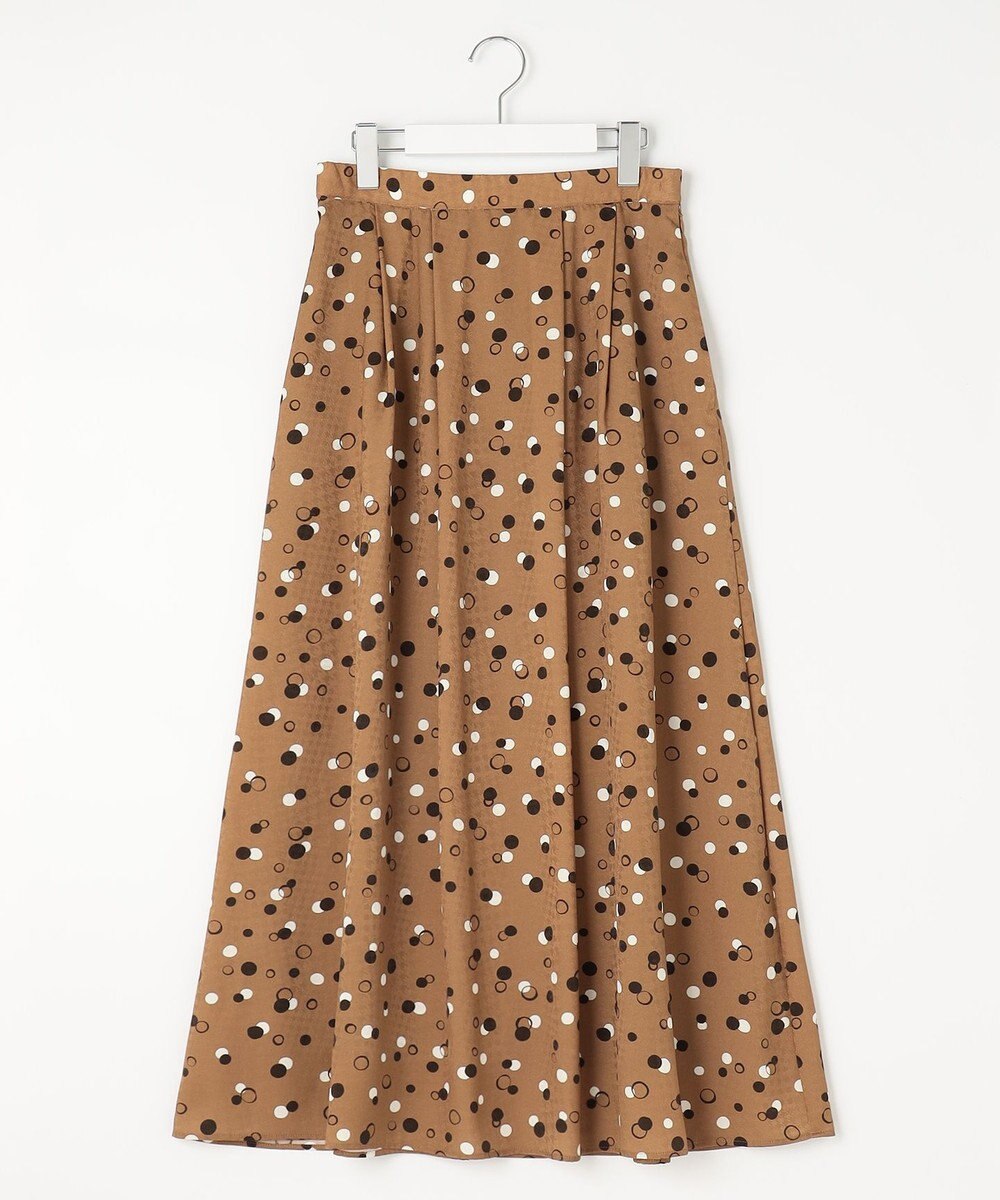 自由区 【セットアップ対応・洗える】ドットプリント スカート 