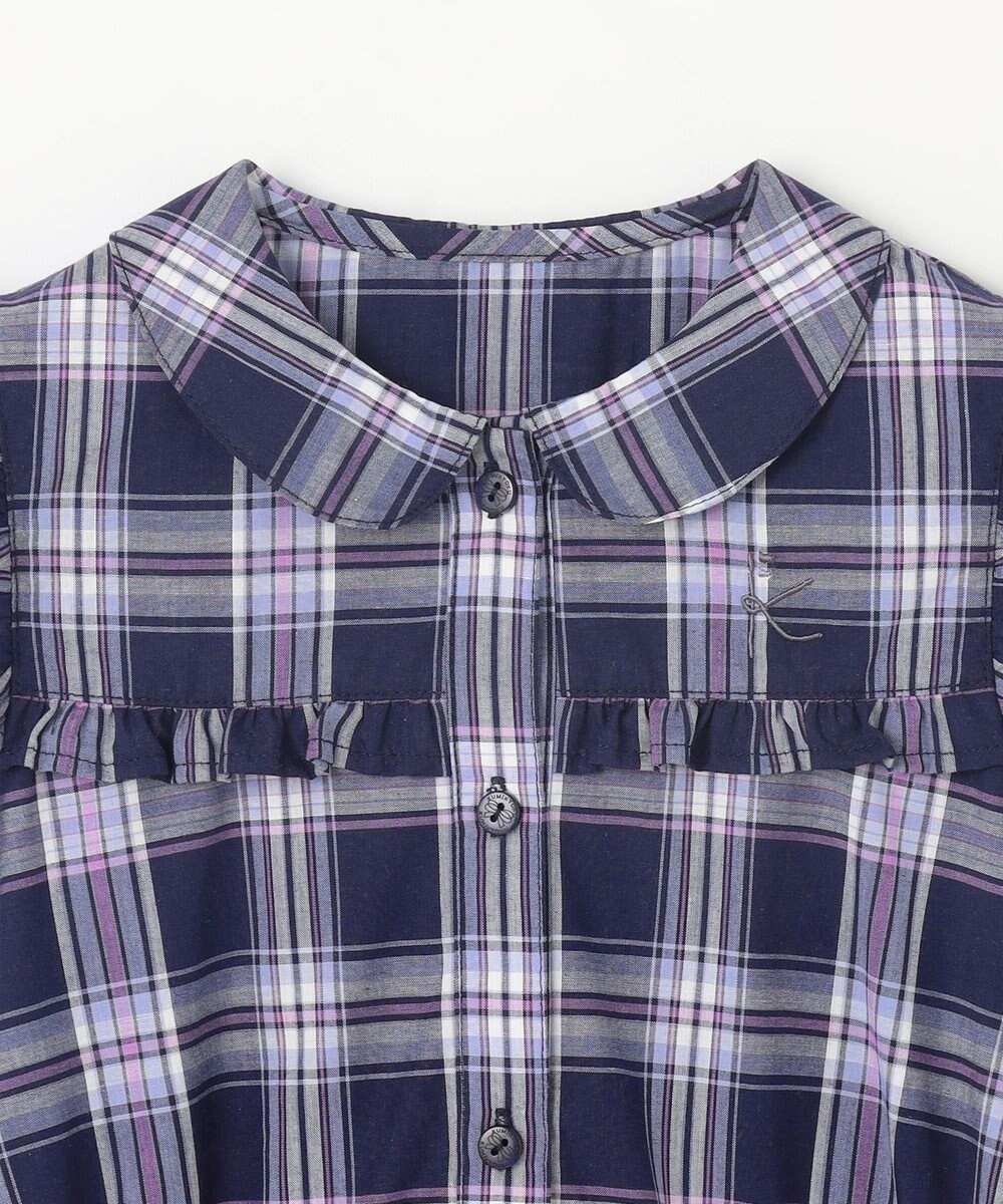 組曲 KIDS 【110-140㎝】プランタンチェック ワンピース 