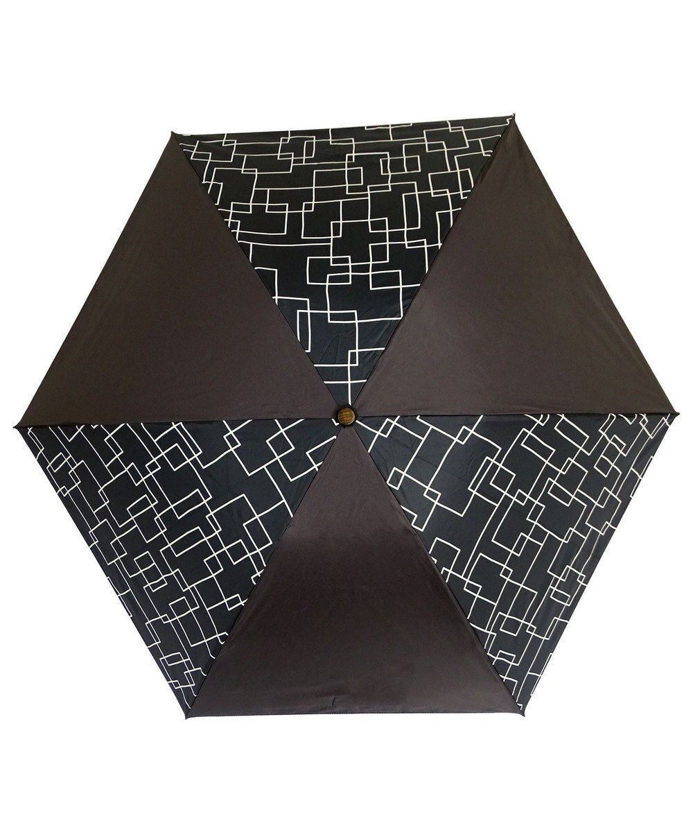 +RING 【遮光/99%以上】【数量限定】レディース向け 晴雨兼用（折）50cm BLK-PTN T949 