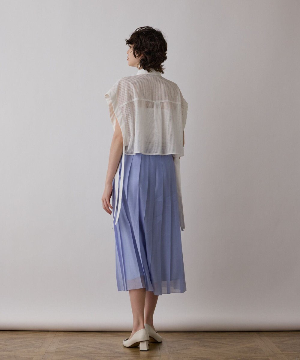 GRACE CONTINENTAL メッシュポンチョシャツ 