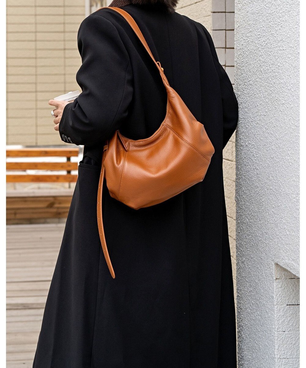 style code 【ペットボトル収納可能】[Lyrss/リルス] 牛革 ショルダーバッグ 