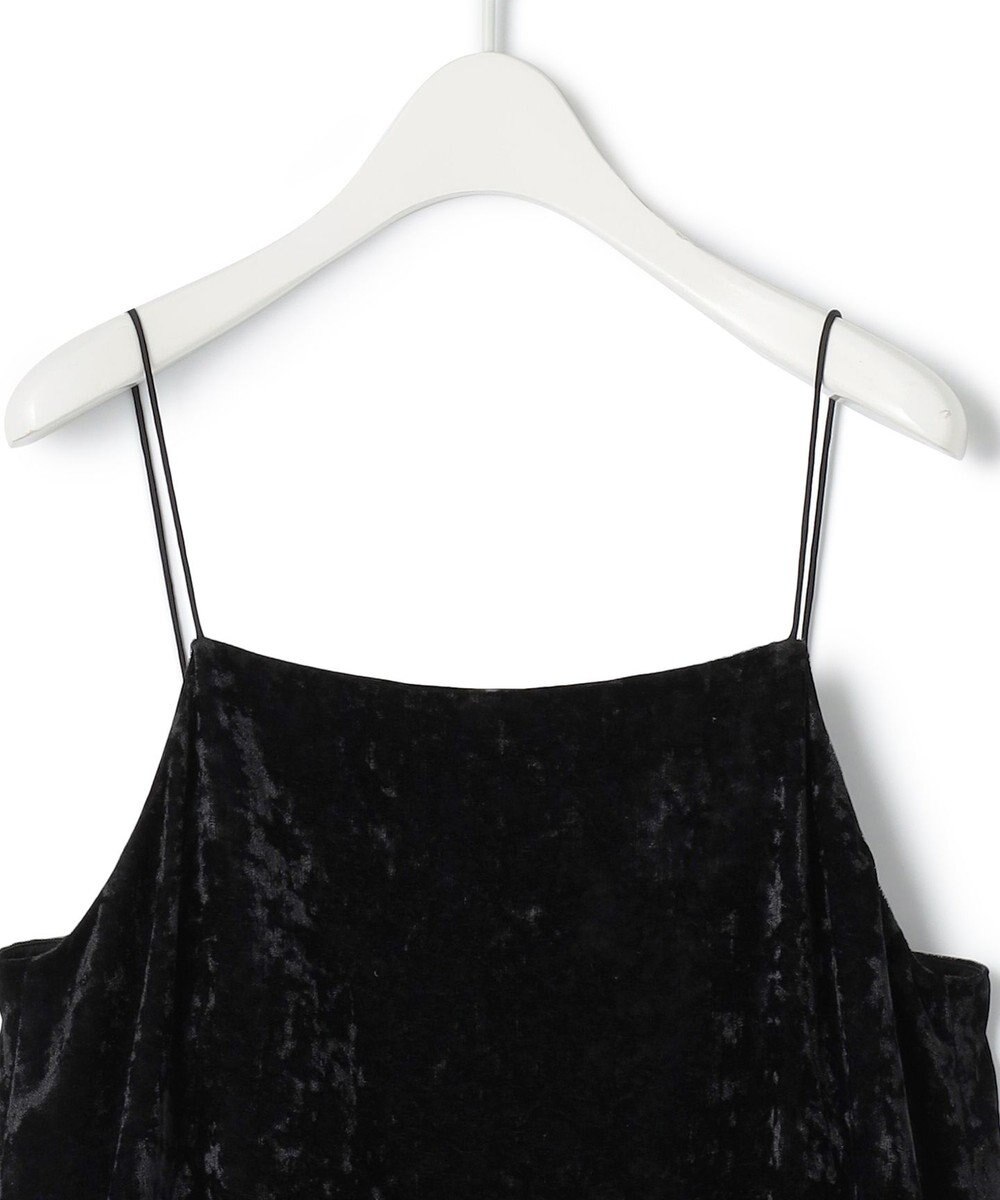 ICB L 【洗える】 シアーベルベット キャミソールワンピース 