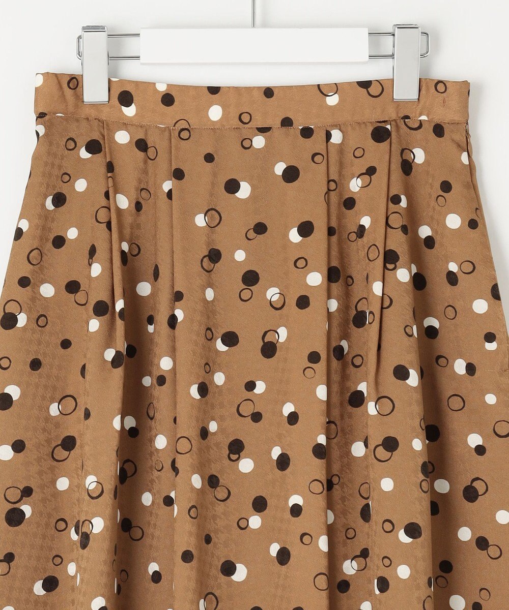 自由区 【セットアップ対応・洗える】ドットプリント スカート 