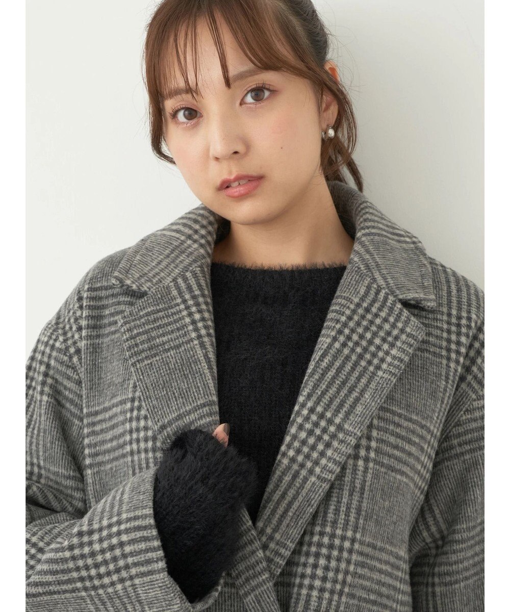 earth music&ecology チェスターコート（チェック） 