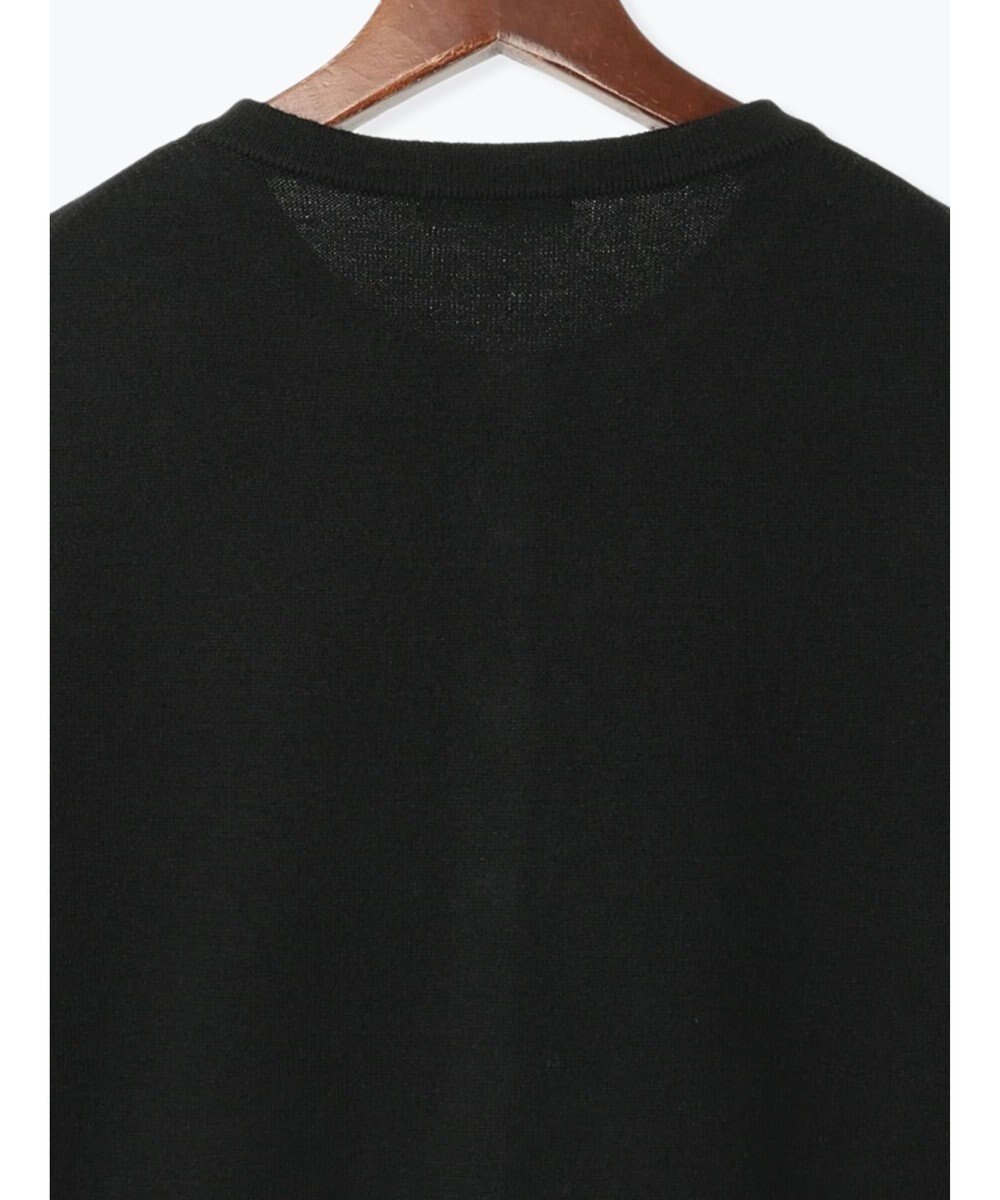 Te chichi メタルスクエア釦クルーネックカーディガン 