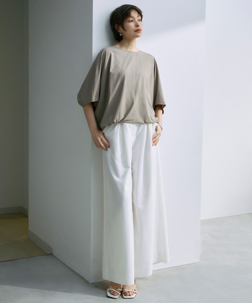 ICB L 【UVカット・接触冷感・速乾・洗える】マットスキューバ ドルマンスリーブプルオーバー 