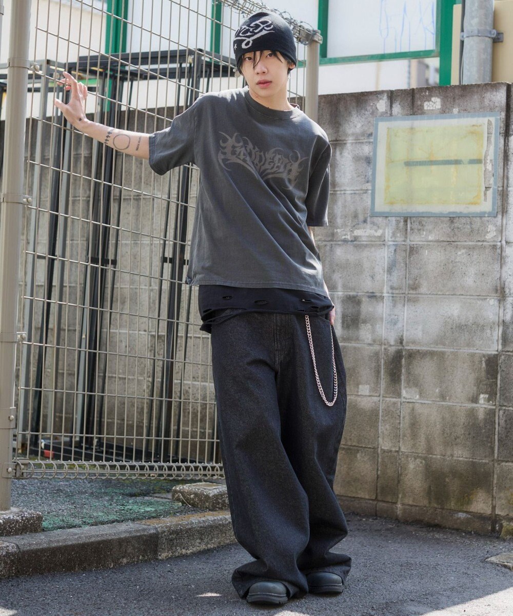 WEGO 【ユニセックス着用ITEM】ピグメントグラフィックT（SS） 