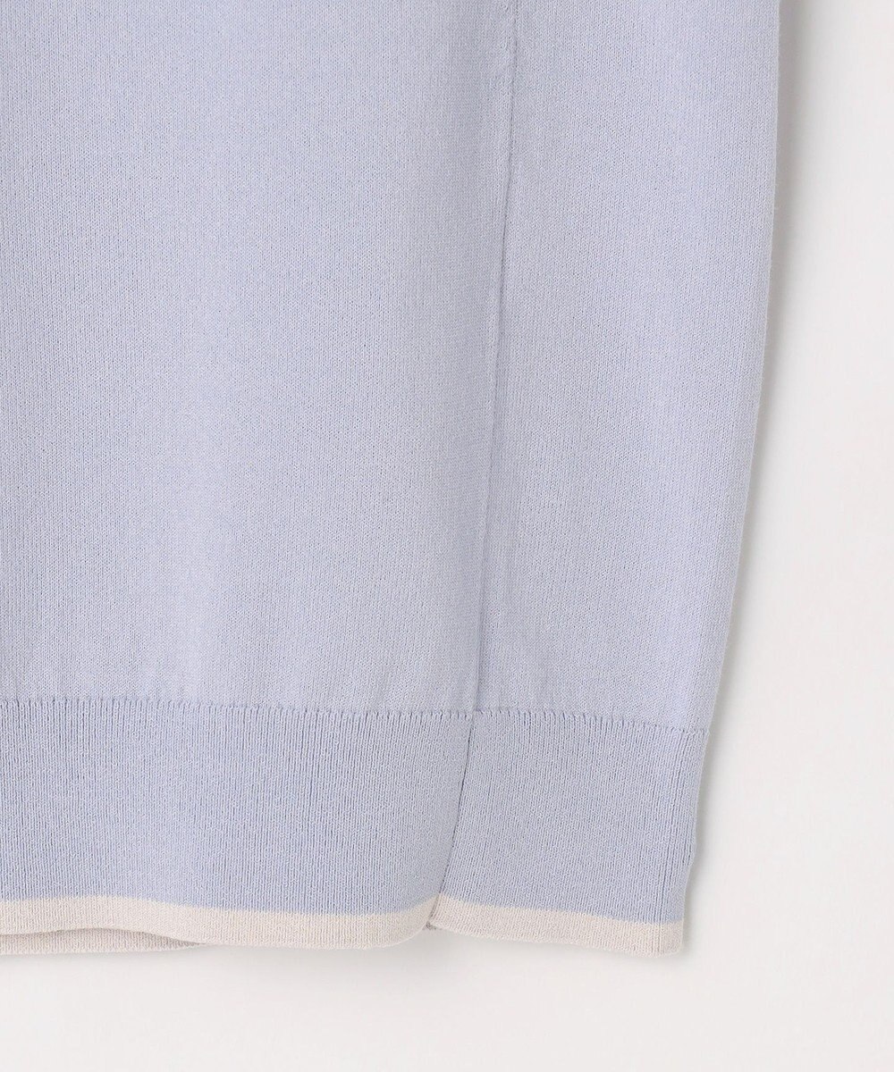 J.PRESS LADIES COOL MINT COTTON POLYESTER フレアスリーブ ニット プルオーバー 