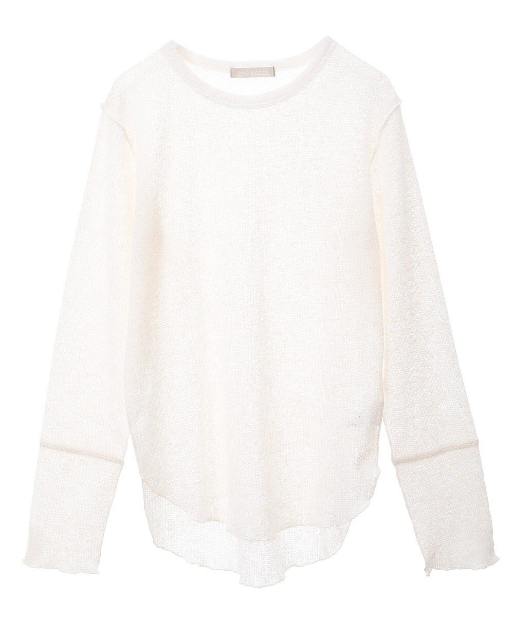 Green Parks シアーワッフルプルオーバー 