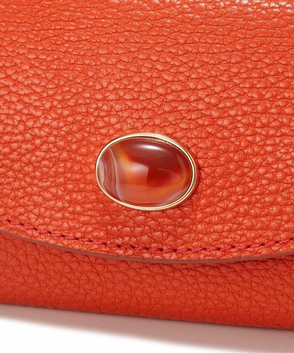 TOPKAPI 【TOPKAPI】gemdrops ジェムドロップ ミニエンボスレザー 天然石 三つ折り 財布 