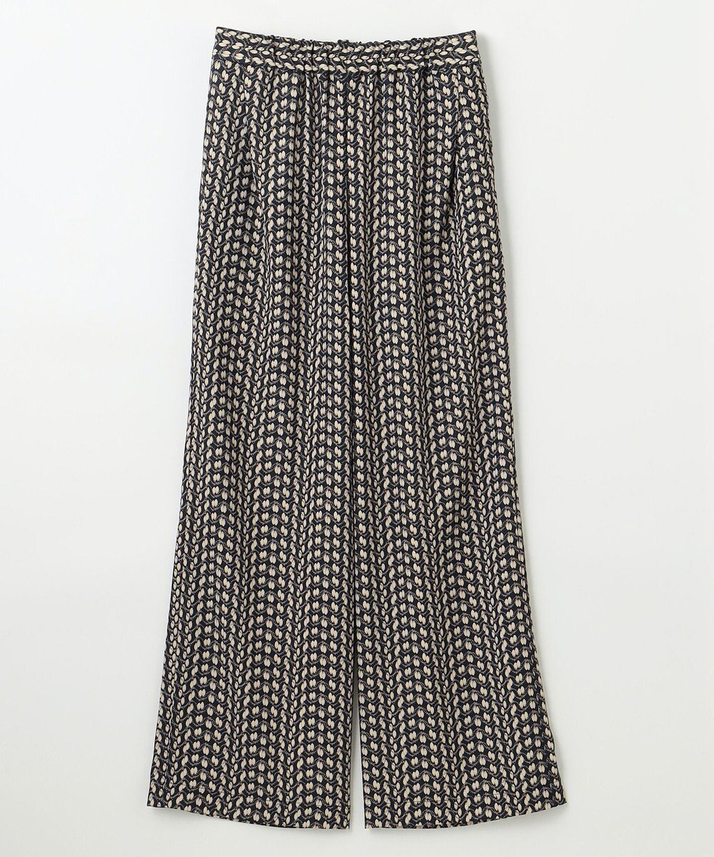 ANY 【洗濯機可/ウエストゴム】ウェーブプリントパンツ 