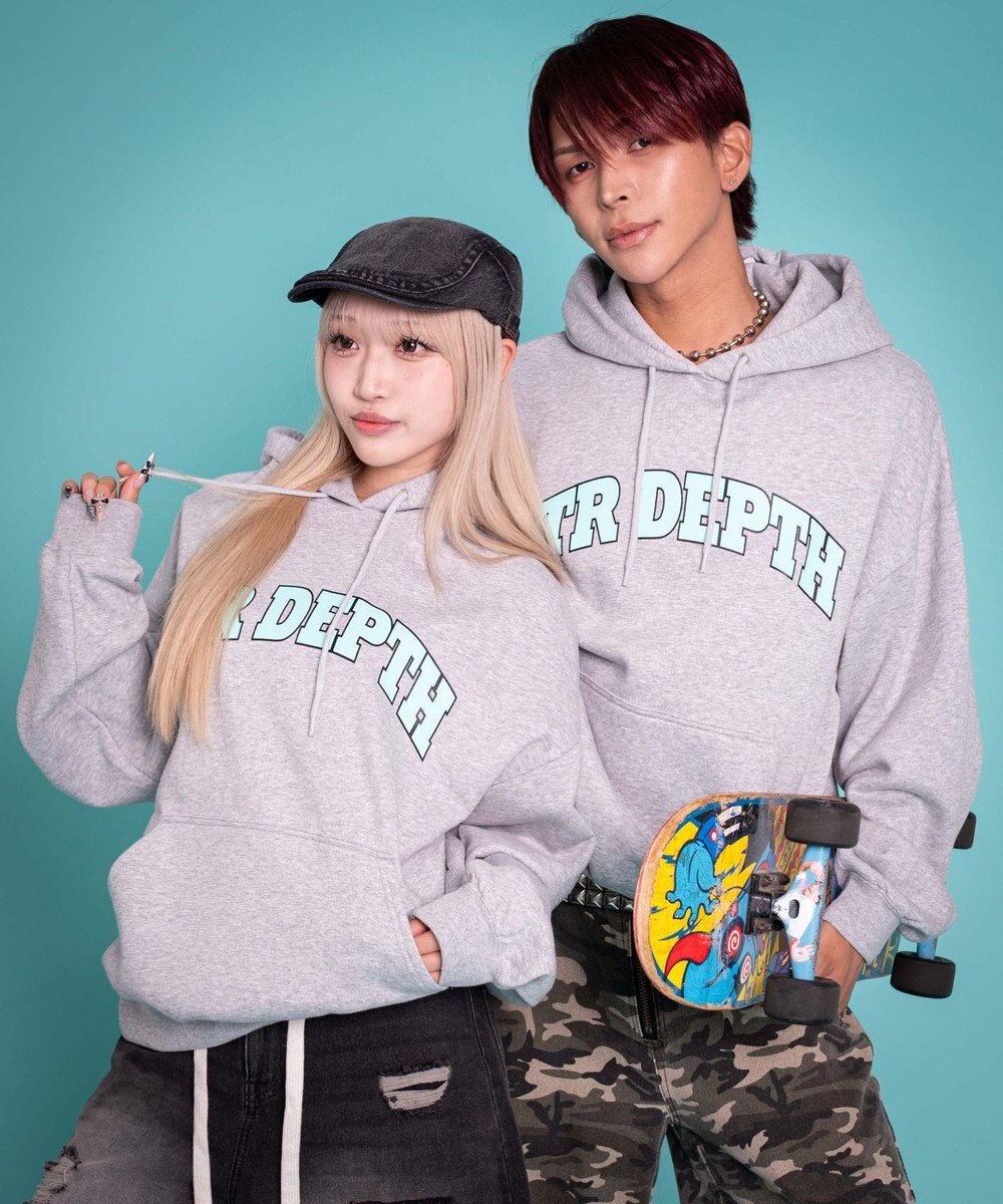 WEGO 【ユニセックス着用ITEM/MLサイズ展開】カレッジプルパーカー 