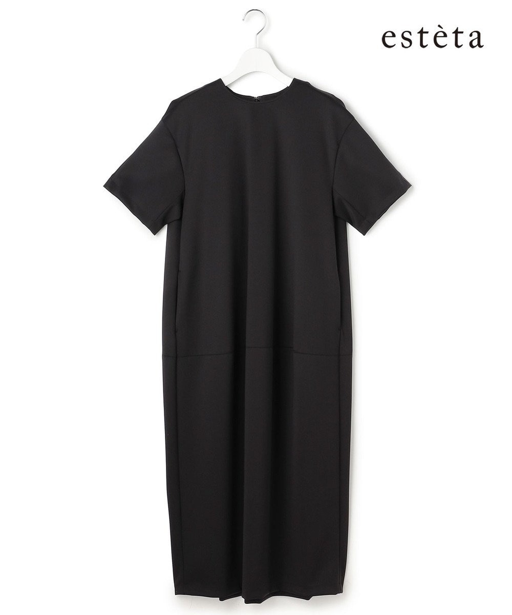 23区 【エステータ】ネオプレンサテン コクーンワンピース 