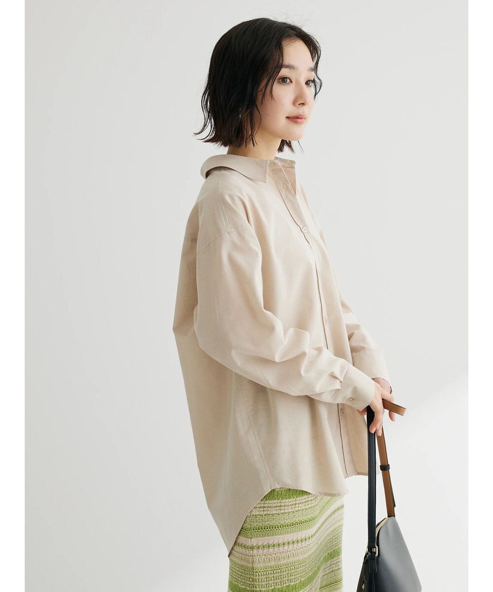 Green Parks 綿麻混レギュラーシャツ 