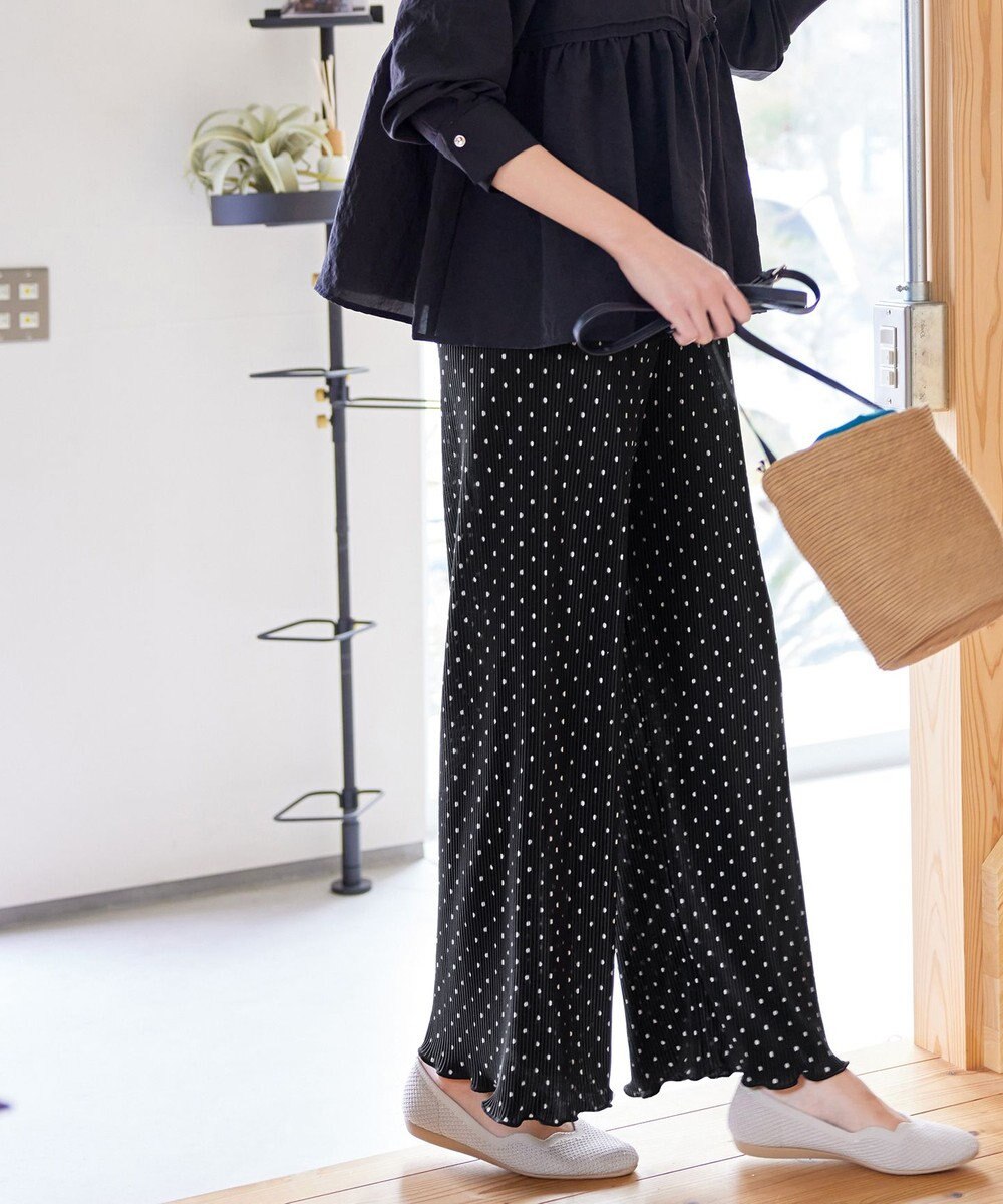 Tiaclasse 【新色追加・洗える】プリーツパンツ 