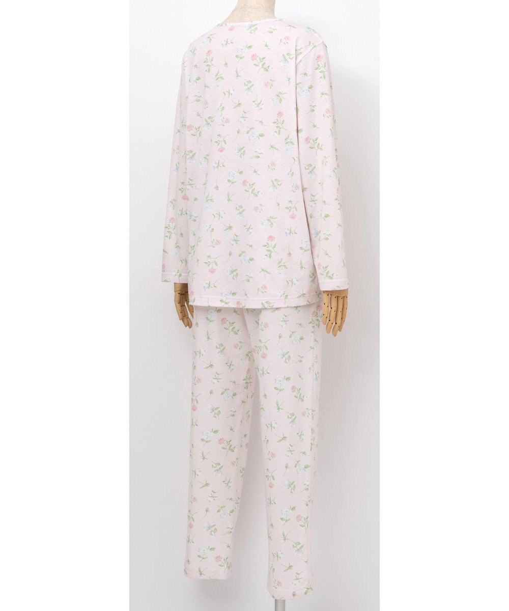 Wing 【パジャマ】　長袖・長ズボン　綿100%　天竺素材　花柄　ウイング／ワコール　EP7082 