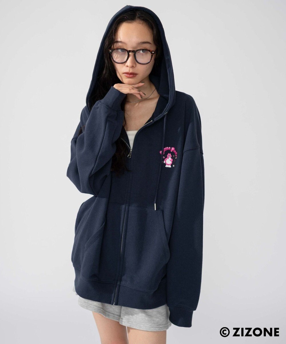 WEGO 【ユニセックス着用ITEM】別注ZIZONEグラフィックZIPパーカー 