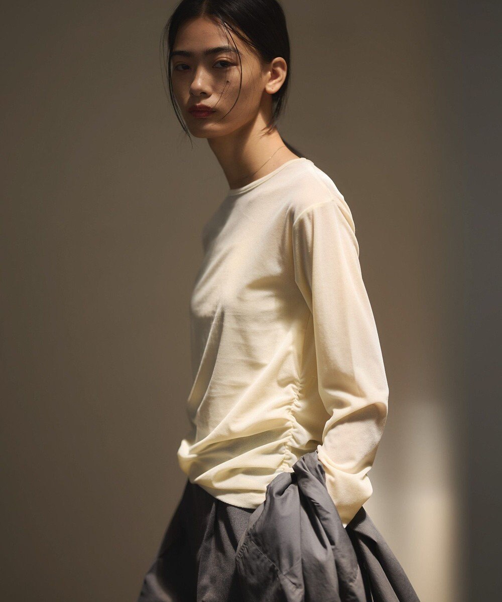 CRAFT STANDARD BOUTIQUE シアーベロアサイドギャザープルオーバー 