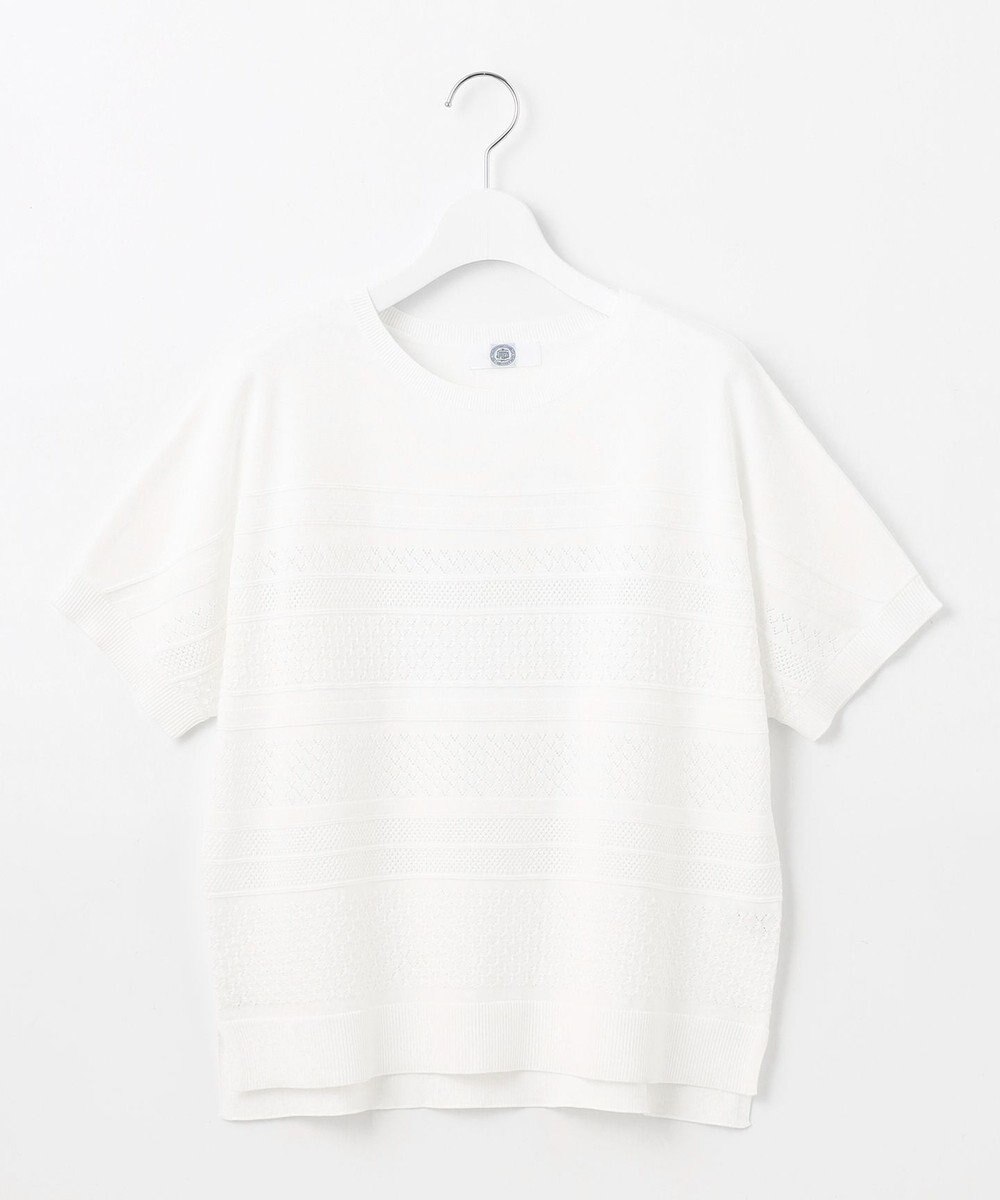 J.PRESS LADIES 【洗える】LACY ニットプルオーバー 