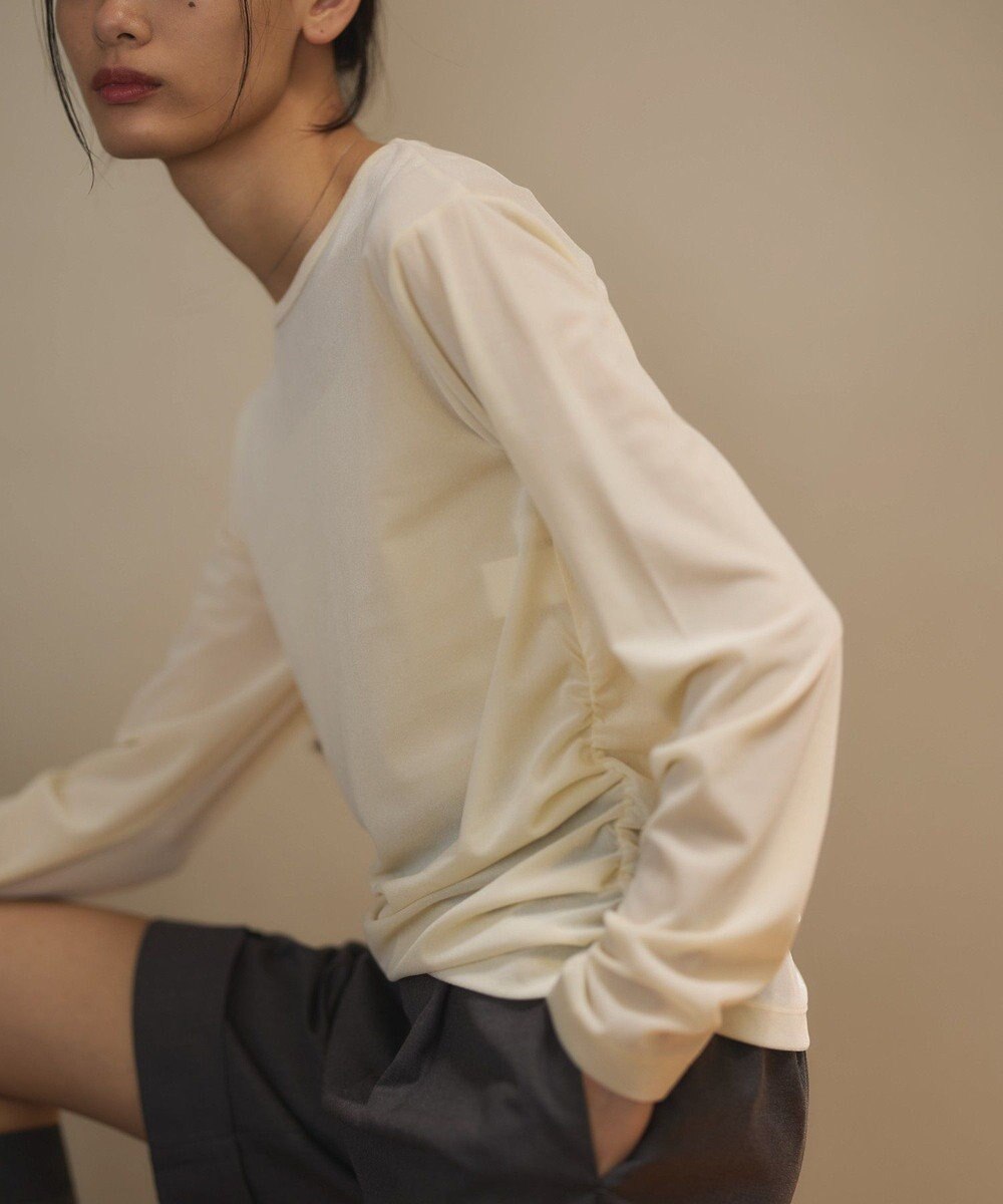 CRAFT STANDARD BOUTIQUE シアーベロアサイドギャザープルオーバー 