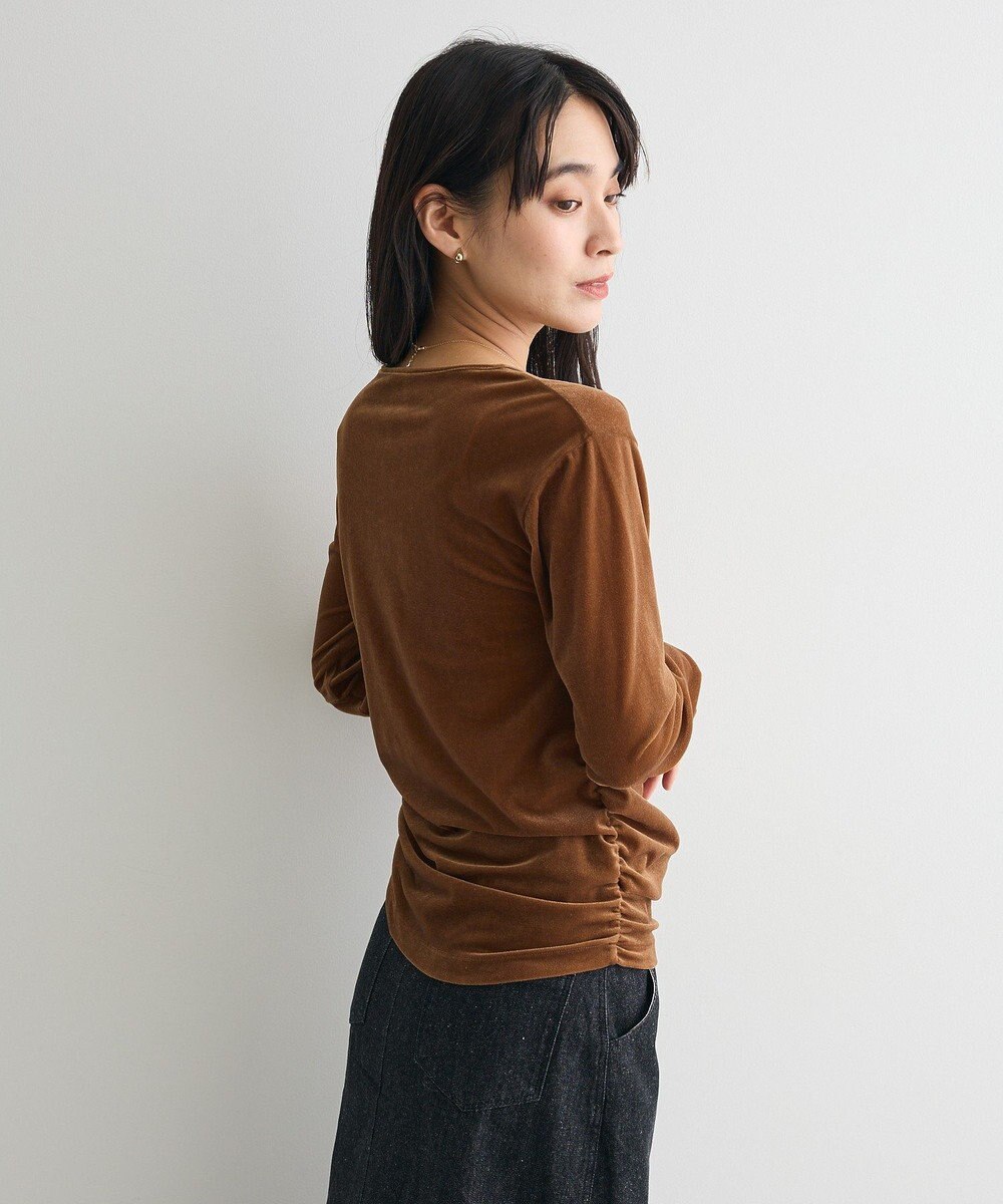 CRAFT STANDARD BOUTIQUE シアーベロアサイドギャザープルオーバー 