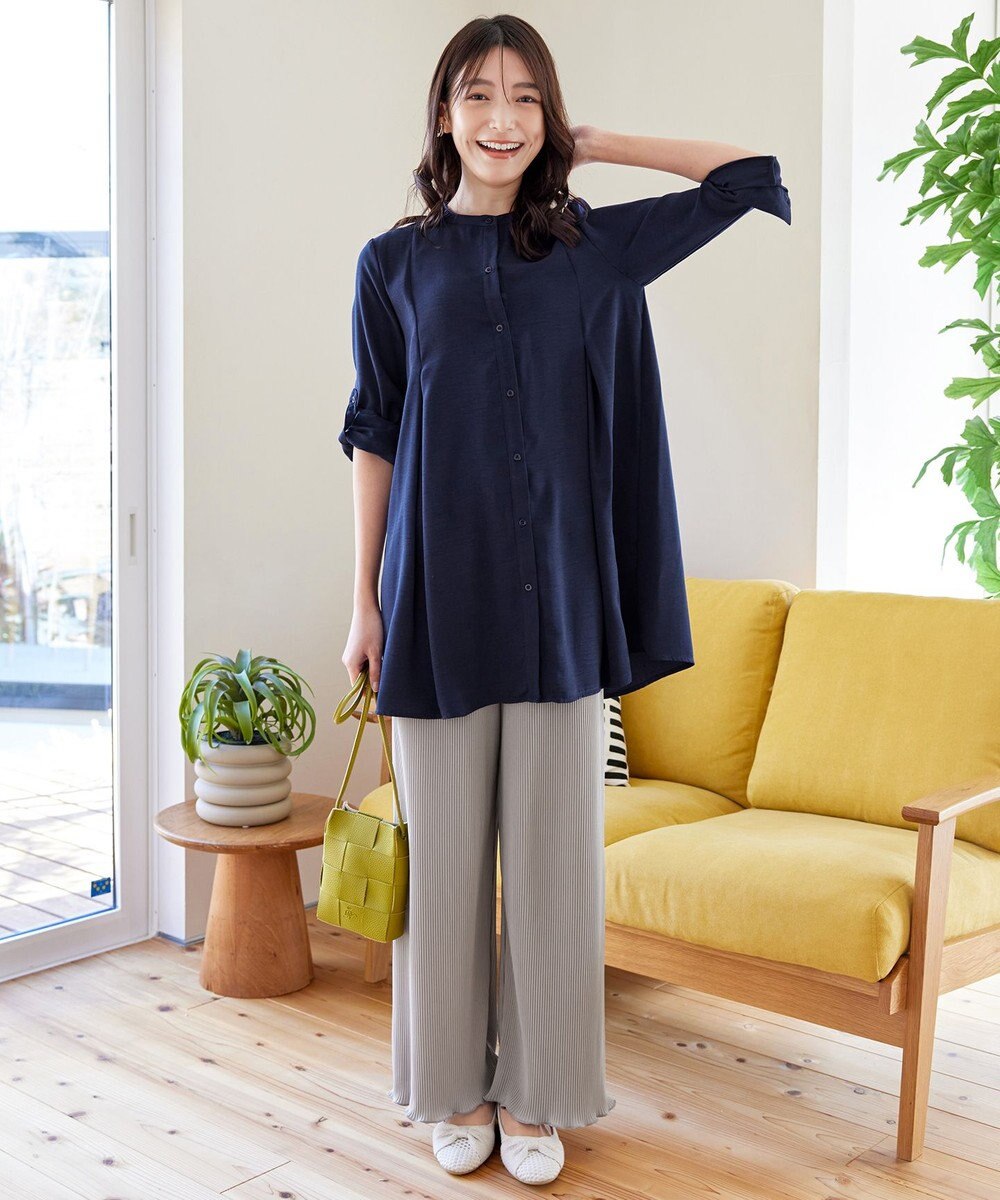 Tiaclasse 【新色追加・洗える】プリーツパンツ 