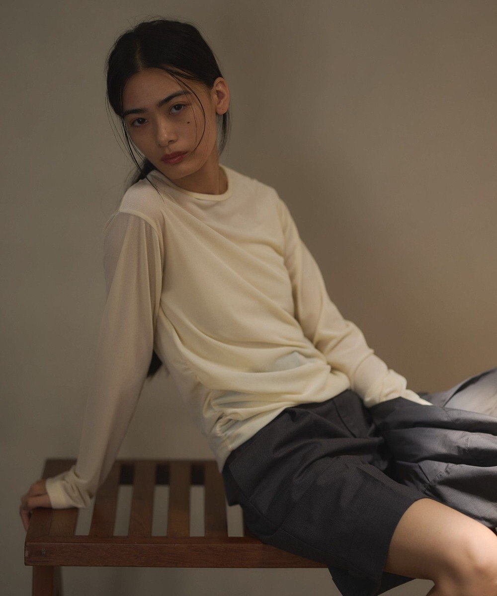 CRAFT STANDARD BOUTIQUE シアーベロアサイドギャザープルオーバー 