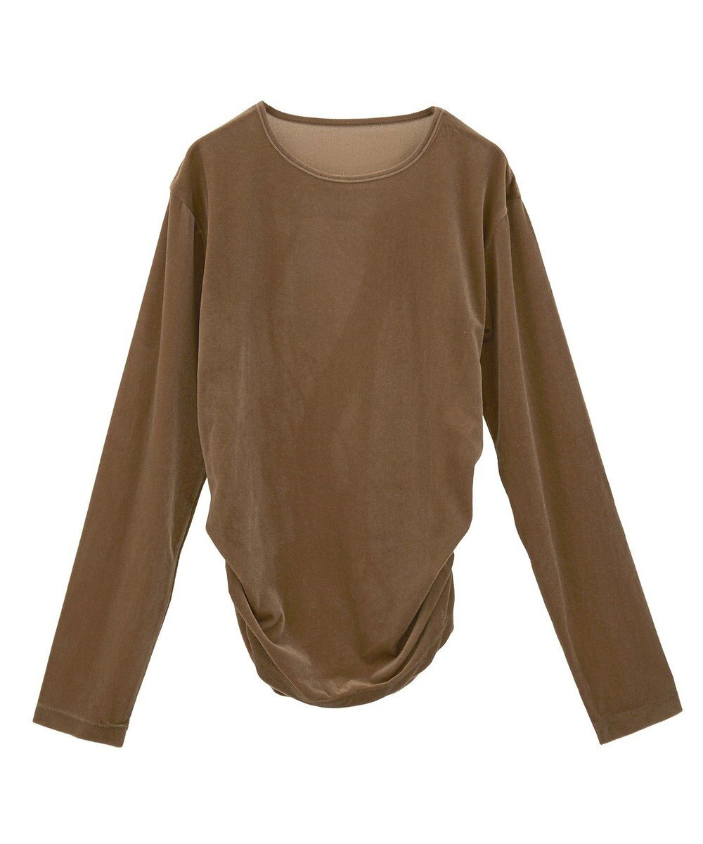 CRAFT STANDARD BOUTIQUE シアーベロアサイドギャザープルオーバー 