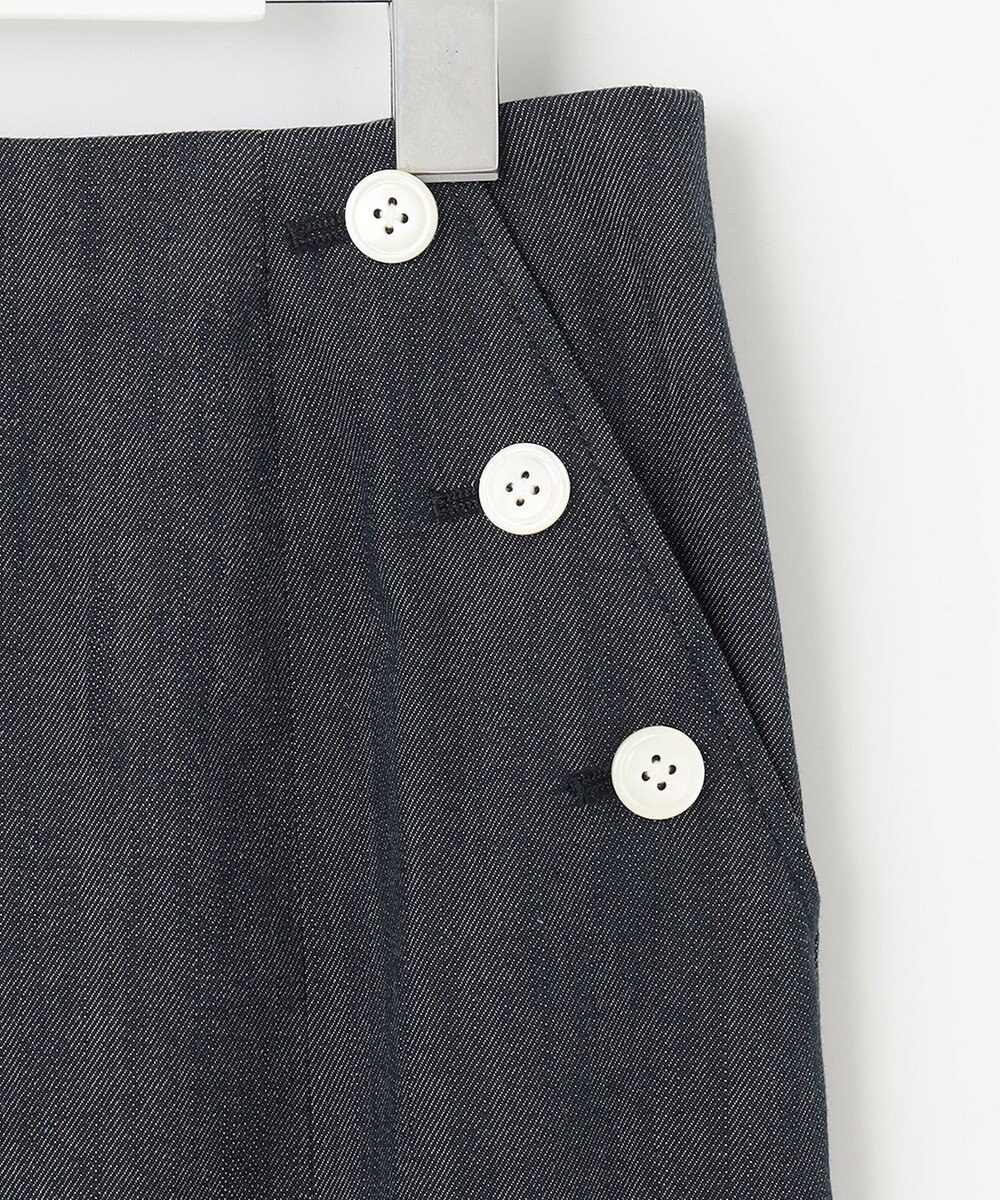 J.PRESS LADIES L 【洗える】 セルロースシャンブレー タイト ナロー スカート 